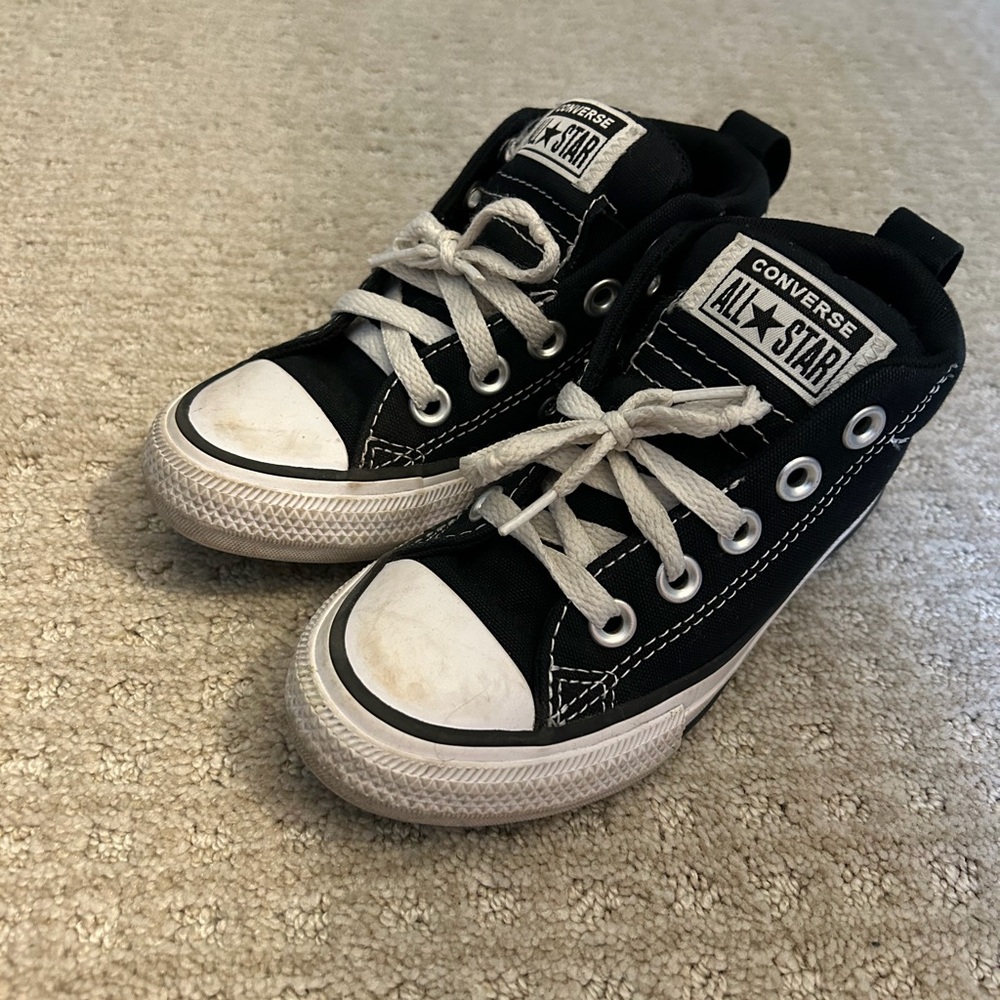 Converse Black and White High-Top Sneakers